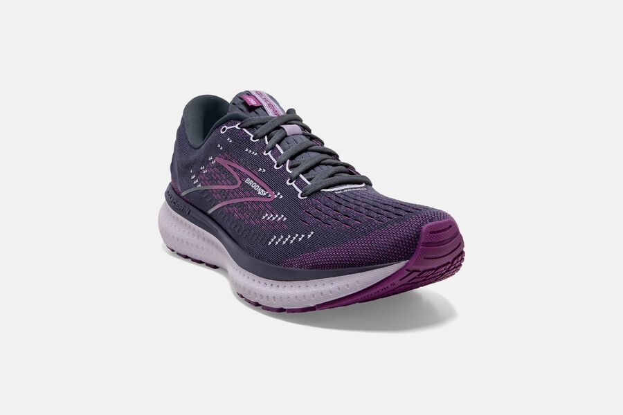 Brooks Glycerin 19 Road Running Shoes Womens Black/Purple 219473-TLX